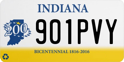 IN license plate 901PVY