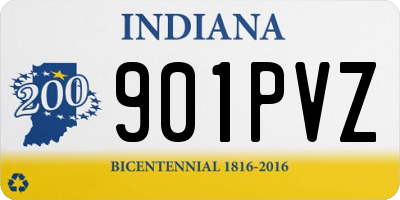 IN license plate 901PVZ