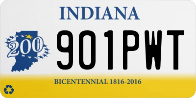 IN license plate 901PWT