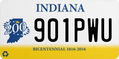 IN license plate 901PWU