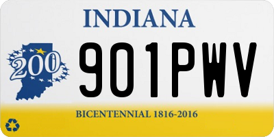 IN license plate 901PWV
