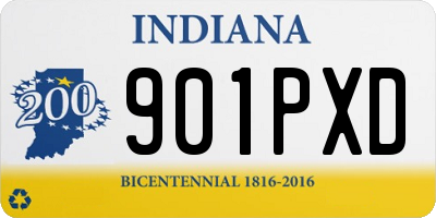 IN license plate 901PXD