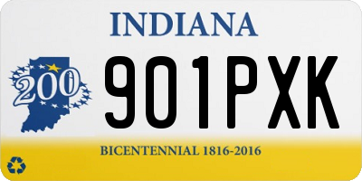 IN license plate 901PXK