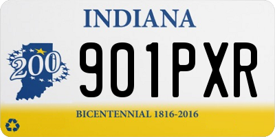 IN license plate 901PXR