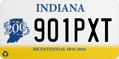 IN license plate 901PXT