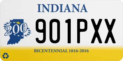 IN license plate 901PXX