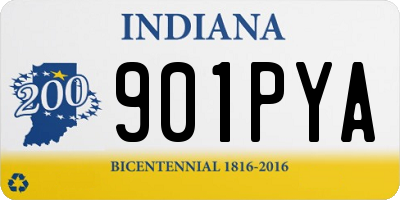 IN license plate 901PYA