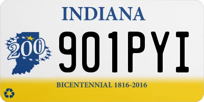 IN license plate 901PYI