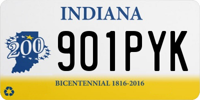 IN license plate 901PYK