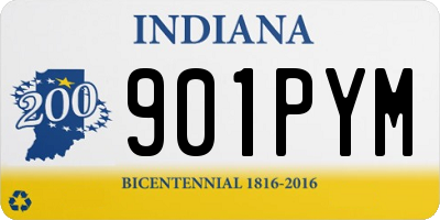 IN license plate 901PYM