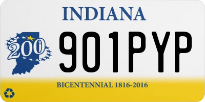 IN license plate 901PYP