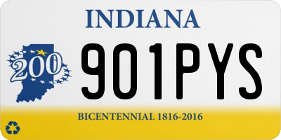 IN license plate 901PYS