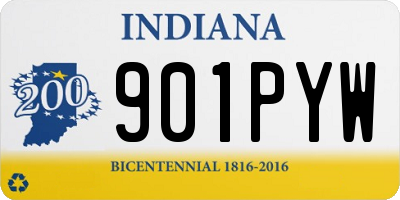 IN license plate 901PYW