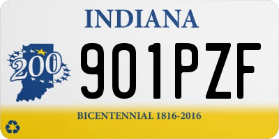 IN license plate 901PZF