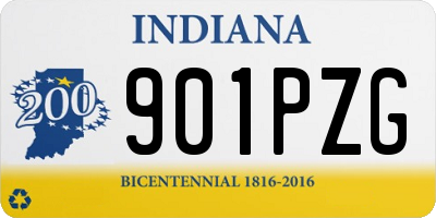 IN license plate 901PZG