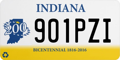 IN license plate 901PZI