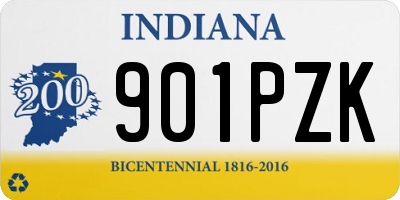 IN license plate 901PZK