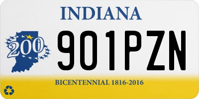 IN license plate 901PZN