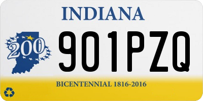 IN license plate 901PZQ