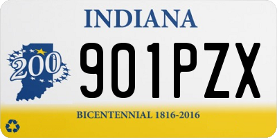 IN license plate 901PZX