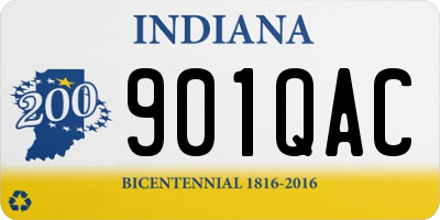 IN license plate 901QAC