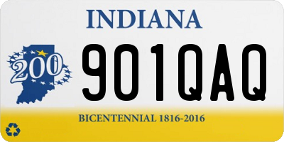 IN license plate 901QAQ