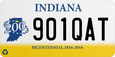 IN license plate 901QAT