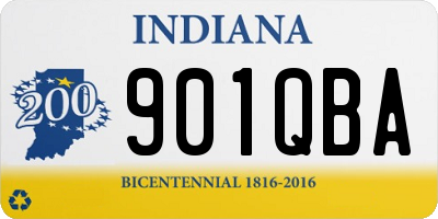 IN license plate 901QBA