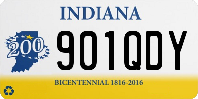 IN license plate 901QDY