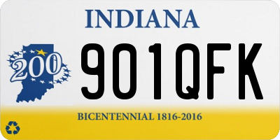 IN license plate 901QFK
