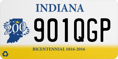 IN license plate 901QGP