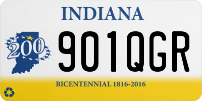 IN license plate 901QGR