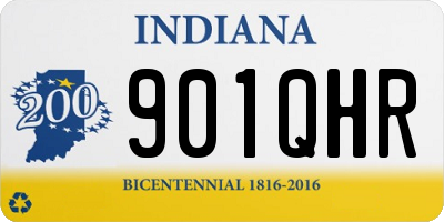 IN license plate 901QHR
