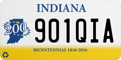 IN license plate 901QIA