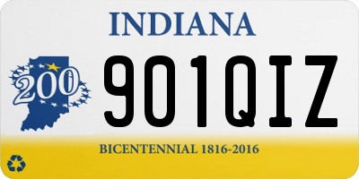 IN license plate 901QIZ
