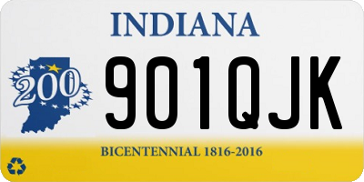 IN license plate 901QJK