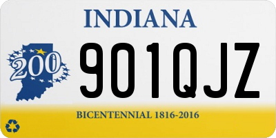 IN license plate 901QJZ