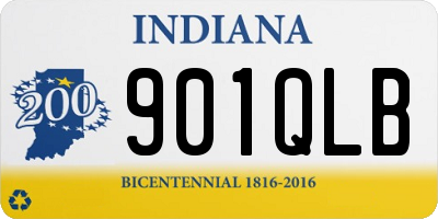 IN license plate 901QLB