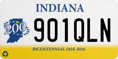 IN license plate 901QLN