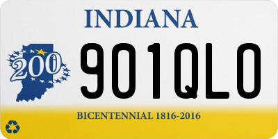 IN license plate 901QLO