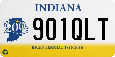 IN license plate 901QLT