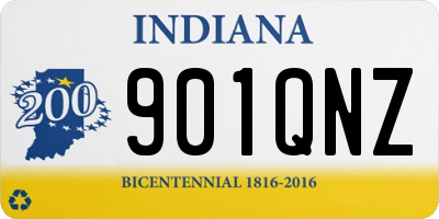 IN license plate 901QNZ