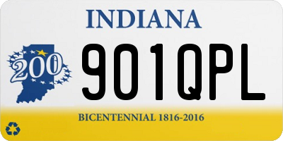 IN license plate 901QPL