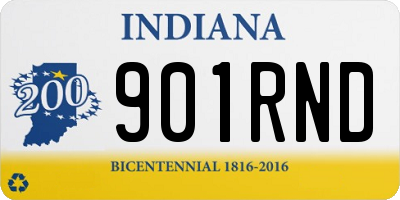 IN license plate 901RND