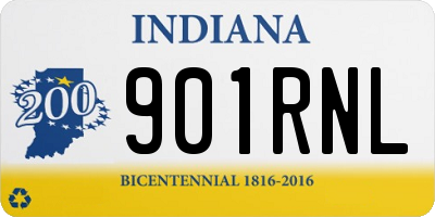 IN license plate 901RNL