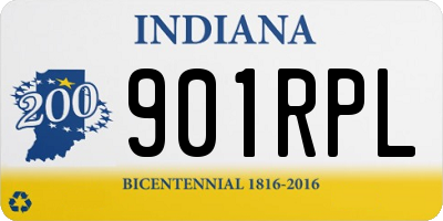 IN license plate 901RPL