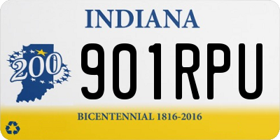 IN license plate 901RPU