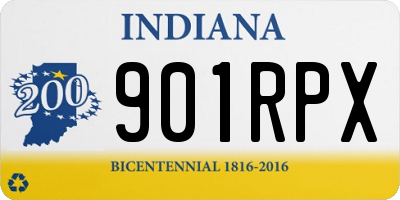 IN license plate 901RPX