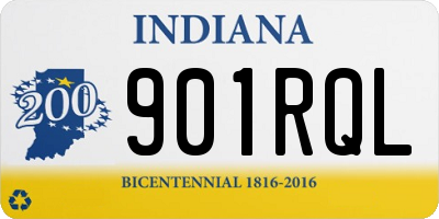 IN license plate 901RQL