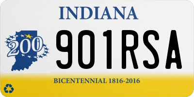 IN license plate 901RSA